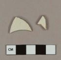 Undecorated white salt glaze stoneware body sherds