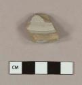 Gray salt glaze stoneware base sherd