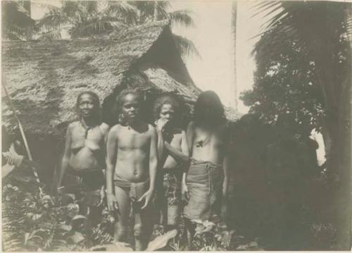 Group in front of house