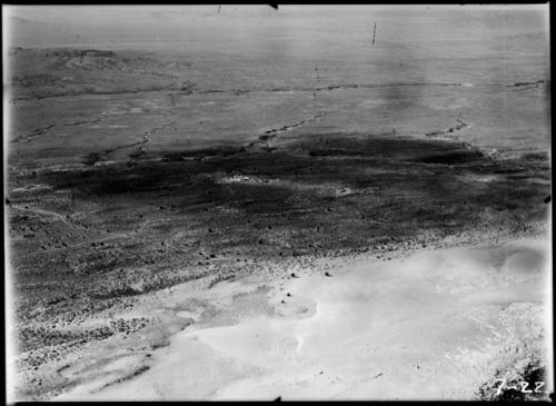 Awatovi aerial photo, camp and site