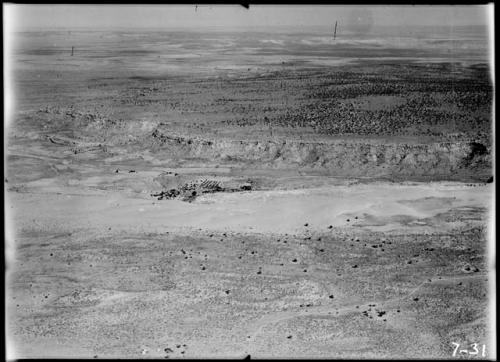 Awatovi aerial photo, Tallahogan Canyon