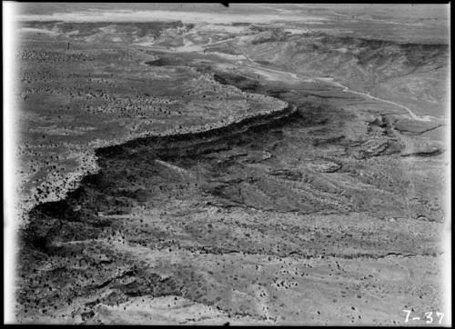 Awatovi aerial photo, Tallahogan Canyon