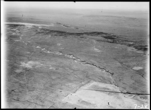 Awatovi aerial photo, Tallahogan Canyon