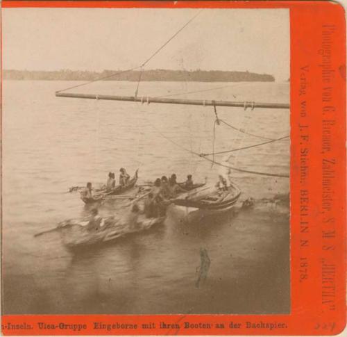 People in canoes