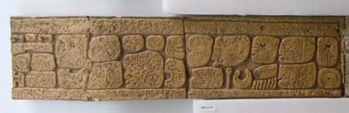 Cast of part of Casa Colorada, glyph blocks 10-15