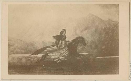 Woman on horseback