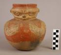 Pottery effigy jar