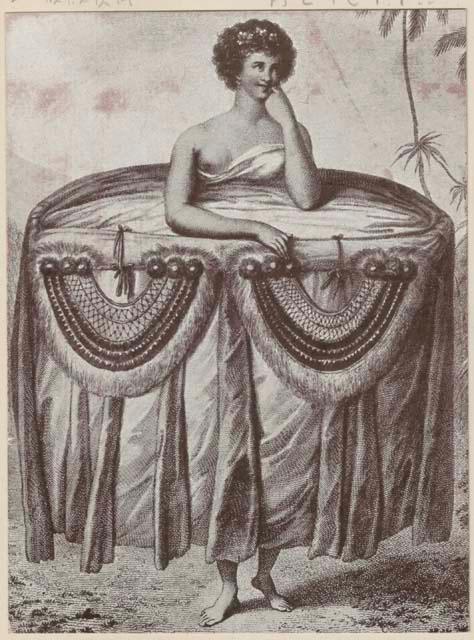 Woman in petticoat