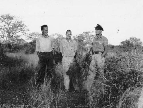 Frank Hesse and Heiner Kretzchmar standing with John Marshall