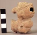 Pottery whistle - human effigy