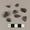 Coal fragments; slag fragment