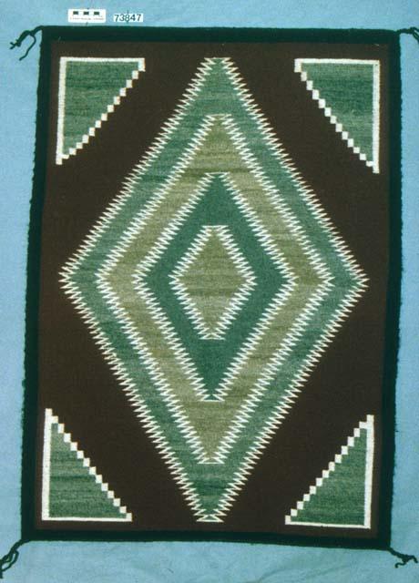 Ganado rug, concentric diamond, triangles at corners