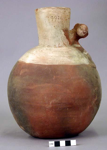 Vase, with monkey