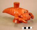 Red pottery crayfish