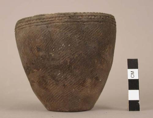 Pottery vessel -cup- "Kamegaoka" type