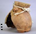 Polychrome pottery jar - broken