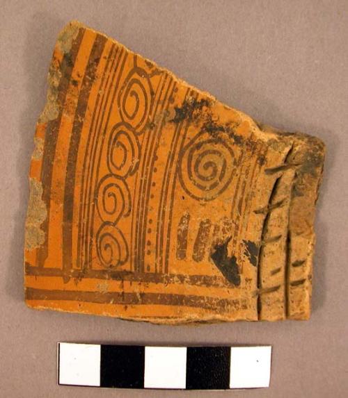 1 of 5 Aztec ware potsherds