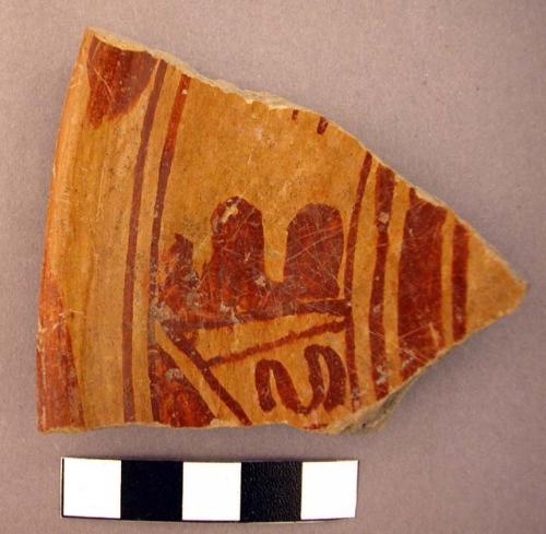 Coyotlatelco type rim potsherd