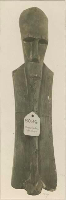 Carved wooden anthropomorphic figure