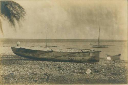 Canoes and sailboats