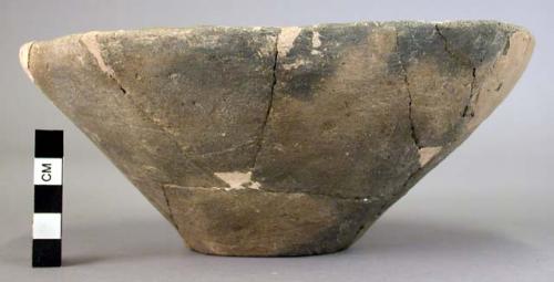 Plain pottery bowl