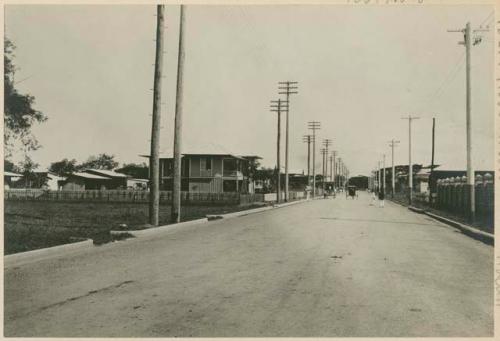 One of Manila's new streets, formerly unfilled land