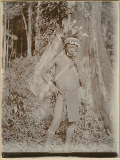 Man standing in front of a tree