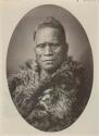 Maori King Tawaiho in fur coat