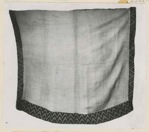 Kaitaka Korowai textile with taniko borders worn by great chiefs