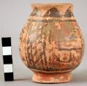 Small polychrome pottery vessel