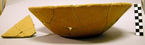 Restorable pottery bowl - Aguacate Orange: Privaccion variety