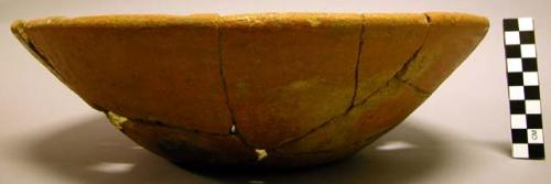 Restorable pottery bowl - Aguacate Orange: Privaccion variety