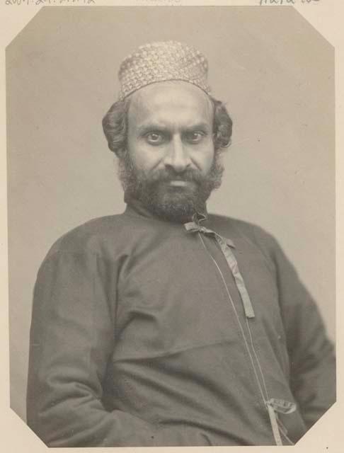 Studio portrait of Parsi man