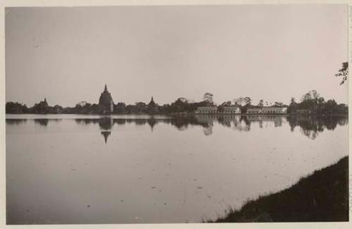 Buildings along shore line