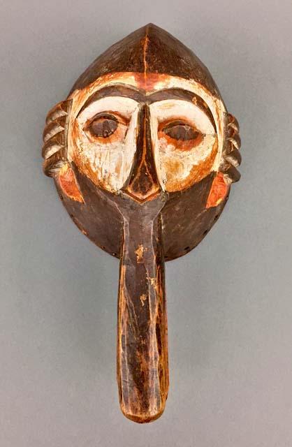 Yam festival mask, 14.25" high