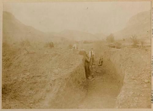 Excavation of site