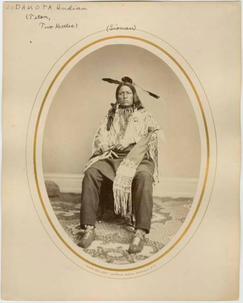 Portrait of Two - Kettle Sioux Chief Chun-ka-ke-tes-ka;Teton Two-Kettle