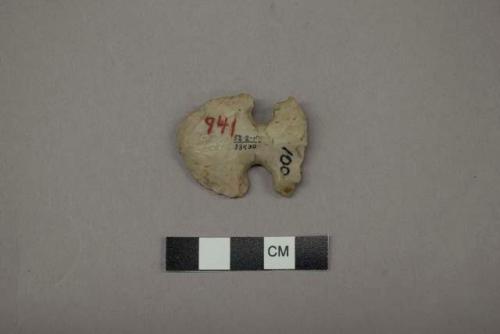 Biface stone tool, stemmed