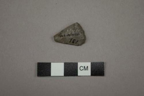 Biface stone tool, pointed