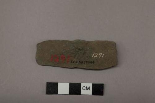 Stone blade fragment