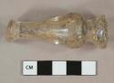 Colorles glass stem fragment, likely stemware vessel