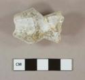 Colorless glass vessel fragment, molded, likely stemware