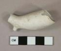 White kaolin pipe bowl fragment, light rouletting decoration around rim