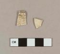 Unidentified refined earthenware body sherds, missing all finished surfaces