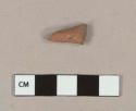 Redware kiln furniture trivet fragment