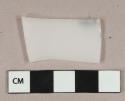 White milk glass vessel body fragment