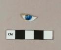 Polychrome hand painted pearlware body sherd