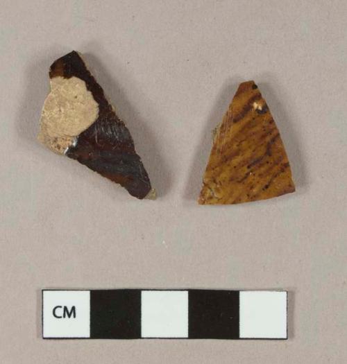 Manganese mottled earthenware body sherds