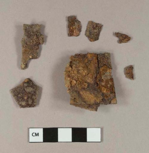 Unidentified iron sheet fragments