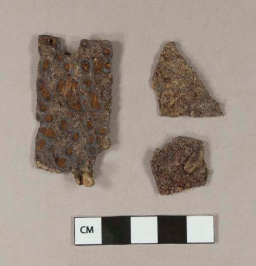 Iron sheet fragments